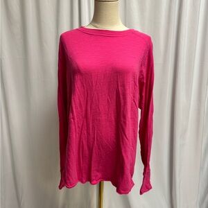 Women's Pink Long Sleeve Top